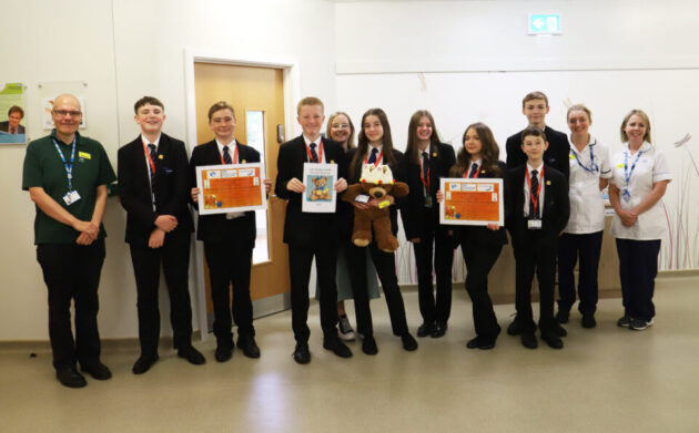 St John's Hospice colleagues, John the Bear, and students